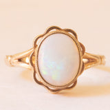 Anello antico in oro giallo 9K con opale (1.30ct ca.), anni ‘10/‘20