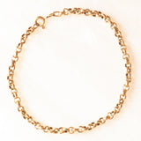 Braccialetto vintage con anelline in oro giallo 9K