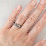 Anello medievale in argento con incisioni, XI/XIV secolo d.C.