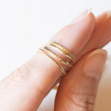 Collier moderno in oro giallo 8K e pietre bianche imitazioni di diamanti, anni ‘90