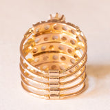 Anello harem vintage in oro giallo 14K con opali (1.50ctw ca.), anni ‘60
