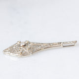 Pendente Art Déco in platino con diamanti (0.15ctw ca.), anni ‘30