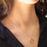 Ciondolo vintage con scritta nascosta “I Love You” da girare per farla comparire