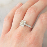 Anello vintage in platino con diamanti (1.07ctw), anni ‘90