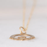 Collana vintage Claddagh in oro giallo 9K, anno 1994
