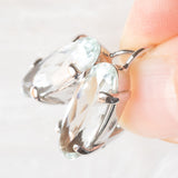 Orecchini in oro bianco 18K con acquamarine (7ctw ca.)