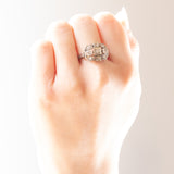 Anello Art Déco in oro bianco 18K con diamanti (0.54ctw ca.), anni ‘20/‘30