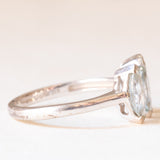 Trilogy moderno in oro bianco 10K con acquamarine di taglio marquise (1ctw ca.), anno 2014