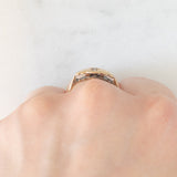 Solitario antico in oro giallo 9K con diamante, anni ‘10