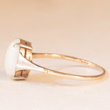 Anello Art Déco in oro giallo e bianco 9K con opale (1.40ct ca.), anni ‘30