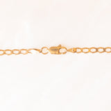 Catenina con maglia “curb” vintage in oro giallo 9K