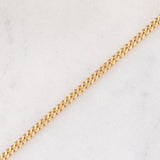 Catenina vintage con maglia “curb” in oro giallo 14K