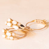 Anello harem vintage in oro giallo 14K con opali (1.50ctw ca.), anni ‘60