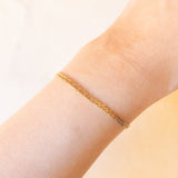 Braccialetto morbido vintage in oro giallo 9K