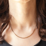 Catenina vintage con maglia a “S” in oro giallo 9K