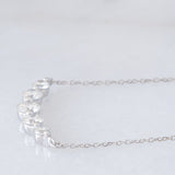 Collana vintage in platino con diamanti di taglio brillante (0.50ctw)