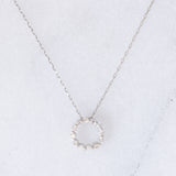 Collana vintage in platino con diamanti (0.15ctw), anni ‘90/anni ‘2000