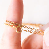 Catenina con maglia a rolò vintage in oro giallo 14K, anni ‘70