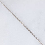 Collana vintage in platino con diamante a cuore (1ct)