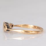 Solitario antico in oro giallo 9K con diamante, anni ‘10