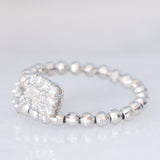 Contrarier vintage regolabile in platino con diamanti (0.50ctw), anni ‘90