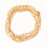 Catenina con maglia “curb” vintage in oro giallo 9K