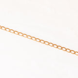 Catenina con maglia “curb” vintage in oro giallo 9K