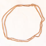 Collana vintage con maglia a “S” in oro giallo 9K