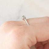Anello Art Déco in oro bianco 14K con diamanti (0.28ctw ca.), anni ‘30
