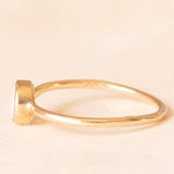 Solitario vintage in oro giallo 9K con opale (0.25ct ca.), anno 1976