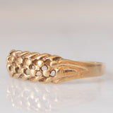 Anello “keeper” vintage in oro giallo 9K