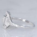 Solitario Art Déco in platino con diamanti, anni ‘30