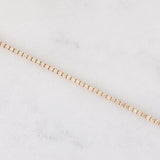 Tennis vintage in oro giallo 14K con diamanti di taglio brillante (1.80ctw ca.), anni ‘90/anni ‘2000