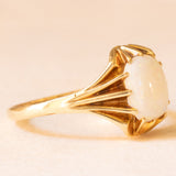 Anello vintage in oro giallo 14K con opale (1.20ct ca.), anni ‘70