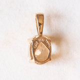 Ciondolo vintage in oro giallo 10K con eliodoro (1.80ct ca.), anni ‘70