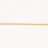 Catenina con maglia a rolò vintage in oro giallo 14K, anni ‘70