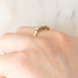 Veretta antica in oro giallo 9K con opali (0.20ctw ca.), anni ‘10/‘20