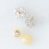 Orecchini a fiore in platino con diamanti di taglio brillante (0.51ctw), anni ‘90