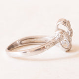 Anello vintage in oro bianco 9K con diamanti (0.25ctw ca.), anno 2009