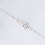 Collana punto luce vintage in platino con diamante di 0.15ct, anni ‘90/anni ‘2000