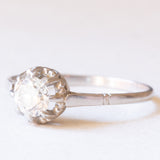 Solitario antico in platino con diamante di taglio brillante (0.59ct ca.), anni ‘30