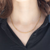 Catenina vintage con maglia “curb” in oro giallo 14K