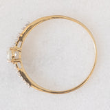 Solitario moderno in oro giallo 10K con diamanti (0.33ctw ca.)