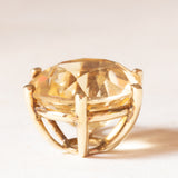 Ciondolo vintage in oro giallo 14K con quarzo citrino (9ct ca.), anni ‘60