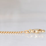 Catenina vintage con maglia “curb” in oro giallo 14K