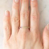 Eternity arcobaleno in oro bianco 18K con zaffiri (1.30ctw ca.)