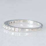 Mezzo eternity vintage in oro bianco 18K con diamanti di taglio brillante (0.33ctw ca.), anni ‘90/anni ‘2000