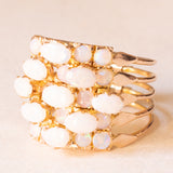 Anello harem vintage in oro giallo 14K con opali (1.50ctw ca.), anni ‘60