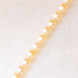Collana vintage con filo di perle bianche e con chiusura in oro giallo 18K