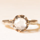 Solitario antico in oro 18K con diamante di taglio rosetta (0.50ct ca.), anni ‘20/‘30
